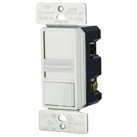 COOPER INDUSTRIES Dimmer Sldg All-Load Wht, 2PK SAL06P3-W-2K-L